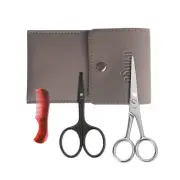 4.5 Inches Beard & Mustache Scissors for Men Professional Rounded Tip Safety Sh