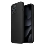 UNIQ Lino Hue Liquid Case (Suits iPhone 12/12 Pro) - Black