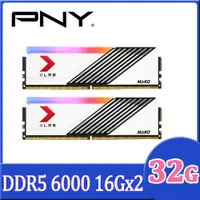在飛比找PChome24h購物優惠-PNY MAKO RGB DDR5 6000 32GB(16