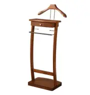Proman Products Kingsman Suit Valet Stand with Drawer, Top Tray, Contour Hanger