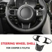 For 2022-23 Cooper S JCW F54 F55 F56 F60 Real Carbon Fiber Steering Wheel Cover (for: Mini)