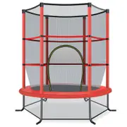 Costway 5.3FT Kids Trampoline Bouncer Jumping Trampolines Red