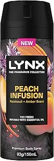 Lynx Men's Peach Infusion Premium Deodorant Body Spray 150 ml