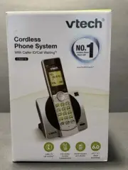VTech CS6919 DECT 6.0 Expandable Cordless Phone w/Call Block Silver & Black -B19