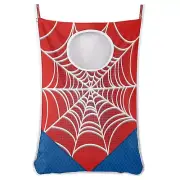Hanging Laundry Hamper with 2 PCs Over Door Hooks & Adhesive, Collapsible Lar...