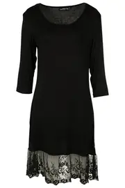 3/4 Slv Slip Dress--COR-VCT12251