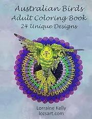 Australian Birds Adult Coloring Book: 24 Unique Designs: 5