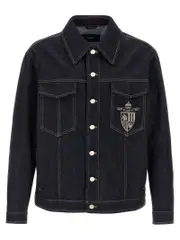 [Fendi] Fendi-Fendi Crest Jacket Giacche Blu-Uomo 50IT