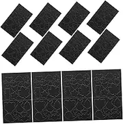 Generic 12pcs Down Jacket Repair Kit Waterproof Tape Iron on Knee Patches Nylon Repair Tape Fabric Repair Tape Patches Sewing Patches for Clothes Repair Fix up Black Down Cloth