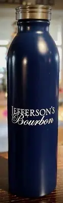 Jefferson’s Bourbon Branded H2GO 20oz Stainless Steel Insulated Water Bottle New