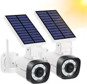 Solar Battery Powered Metal Fake Security Camera, Dummy Cameras, Motion-