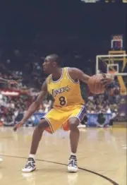 Guard Kobe Bryant Los Angeles Lakers dribbles the ball down the co- Old Photo 1