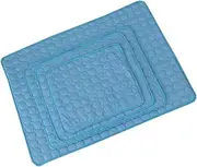 iplusmile Pet Summer Cooling Mat Dog Bed for Home Travel Breathable Blue Mat for Dogs Cats for Crates Kennels and Car Use Prevents Overheating