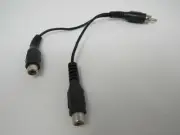 Standard Audio Y Splitter Connector Cable RCA Length 6 Inches Male Female