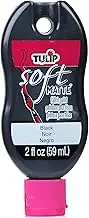 Tulip 30988 Soft Fabric Paint 2Oz, Matte Black