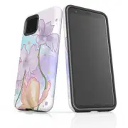 For Google Pixel 4 XL Case Armour Protective Cover Watercolor Floral