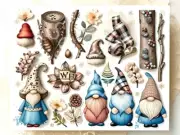 Decorative Paper, Mixed Media, Junk Journaling, irish eyes, junk journal kit.