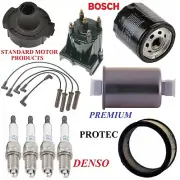 Tune Up Kit Filters Cap Wire Spark Plugs For PONTIAC LEMANS L4 2.0L 1989-1990