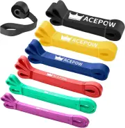 Pull up Assistance Bands, Resistance Bands Set of 6, with Door Anchor for Men &