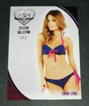 2016 Benchwarmer SARAH STAGE Eclectic #38 Red Foil Variant #1/1 CSI Sexy PLAYBOY