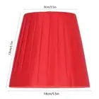 AU (Red)6Pcs Lampshade Modern Fabric Table Lamp Cover For Crystal Chandelier