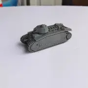 3D Printed 1/72 French Char B1 Heavy Tank Model Unpainted