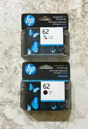 HP 62 Black / Tricolor Ink New EXP 2025/2026 C2P06AN -C2P04AN