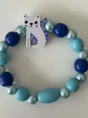 Children’s Stretchy Beaded Bracelet - Kitty Meow