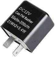12V Speed Adjustable 2 Pin Direct Replacement Compatible LED Electronic Flasher Relay fix CAR and MOTORCYCLE Turn Signal & Hazard Warn Hyper Flash Relay