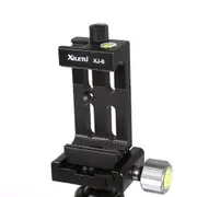 Tripod Head Bracket Mobile Phone Holder Clip For Phone Flashlight Microphone Black