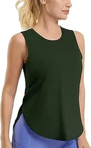JOYSPELS Ice Silk Workout Tank Tops for Women Cool-Dry Sleeveless Loose Fit Yoga Shirts Athletic