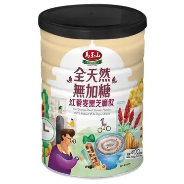 馬玉山 全天然無加糖紅藜麥黑芝麻飲400g*4罐