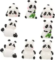 UPKOCH 8pcs Mini Panda Ornament Animal Figures Panda Decoration Decorations for Home Outdoor Accessories Home Decor Desktop Decor Outdoor Christmas Yard Panda Doll Resin Christmas Tree