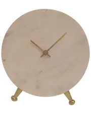BIDKhome Large Marble Table Clock