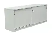 Credenza Sliding Door Buffet Office Furniture - WHITE 1800W