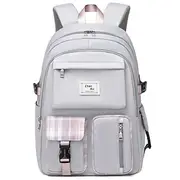 Stylish Pink Backpack for Teen Girls - Large Capacity, Multi-Pocket Back to School Bag with Adjustable Straps and Durable Design