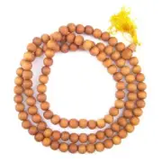 Sandalwood Rosary Mala with Tassel for Mantra Jaap 108+1 Beads Japa Mala