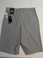NWT Callaway Golf Shorts Mens 36T Pro Spin 3.0 UPF 50 Lightweight Opti Dri Gray