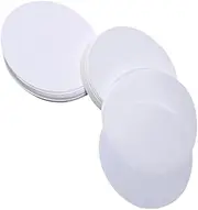 NOLITOY 100 Pcs Filter Paper Lab Filter Paper for Medium Pre with Mesh Laboratory Discs Discs Go Material Qualitative Replacement Dust Laboratory Absorbing White White