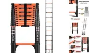 16.5FT Telescoping Ladder, Portable Extension Folding Ladder, Multi-Purpose