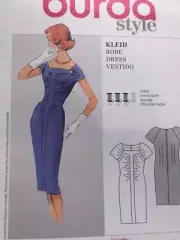 Burda Sewing Pattern 7254 Ladies Misses Vintage Dress Size 10-22 Uncut