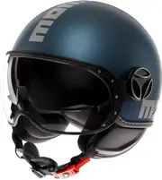 Momodesign FGTR Evo Mono, jet helmet , color: Matt Dark Blue/Silver , size: M