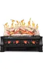 21 in Electric Fireplace Log Set Heater,1500W,Remote Control Whitish Grey Logs