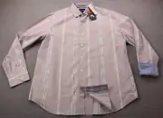 Tommy Bahama One Cool Ikat Men's Charmed Violet Swordfish Button Shirt M $145