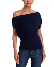 Ramy Brook Chet Wool Off Shoulder Sweater