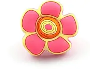 1x Children Protection Soft sillicone Kids Furniture Handles Drawer pulls Baby Bedroom Dresser knobs Handles - (Color: Pink Flower)