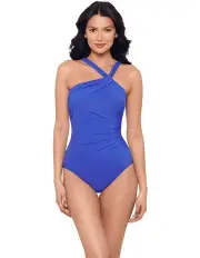 [Miraclesuit Swim] Europa Asymmetric Underwired Shaping Swimsuit in Purple