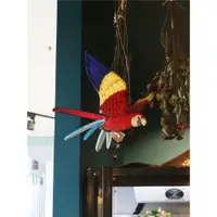 在飛比找ETMall東森購物網優惠-澳洲hansa 仿真鸚鵡毛絨玩具公仔掛飾吊飾兒童生日禮物玩偶