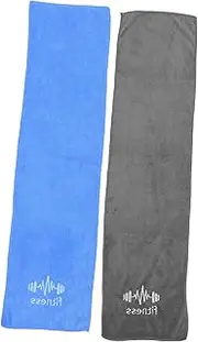 TOBBOMEY 2pcs Microfiber Sports Towels Soft Breathable and Absorbent Workout Towels for Swimming and Cycling Quick-Drying