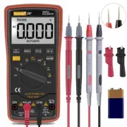 Auto Ranging Digital Multimeter TRMS 6000 with Battery Alligator Clips Orange